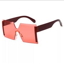 Load image into Gallery viewer, Foxy Boxy II Square Rimless Sunglasses
