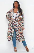 Load image into Gallery viewer, Camouflage Long Lightweight Jacket

