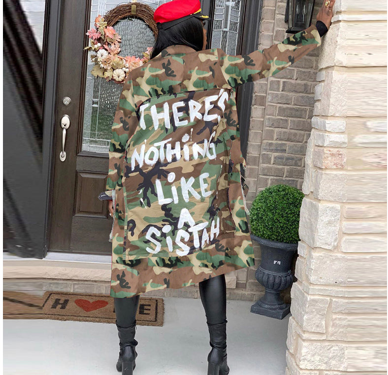 There's Nothing Like a Sister Camo Jacket XXXL (3X)