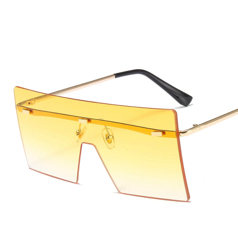 Oversize square stylish women's Sunglasses